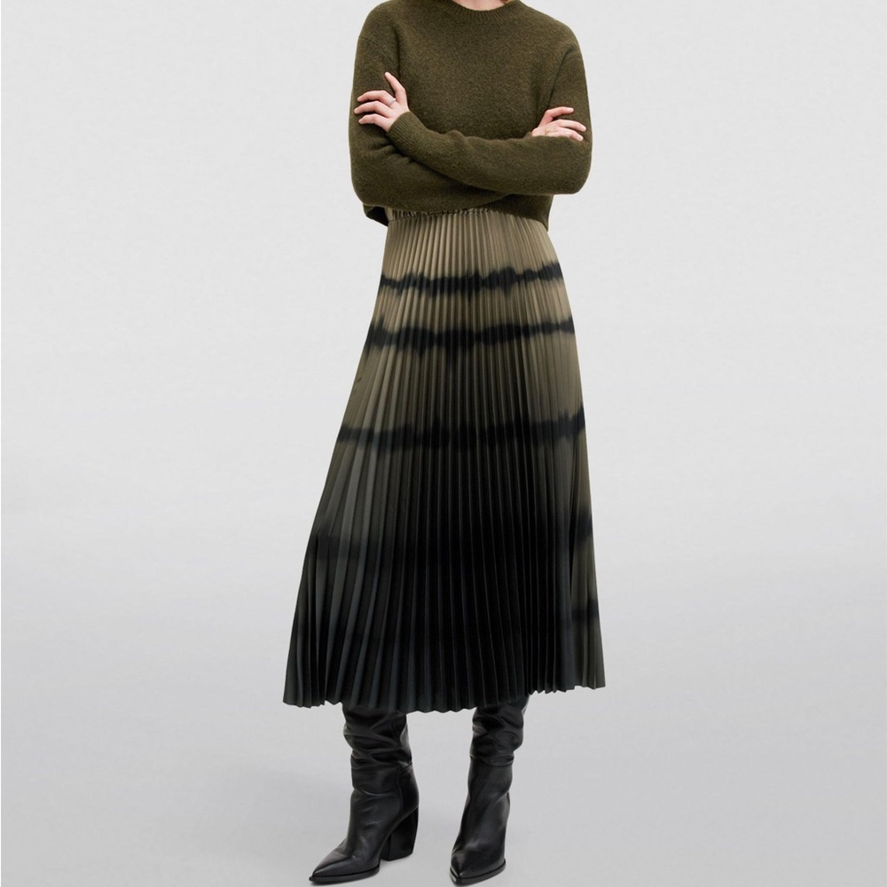 All Saints Curtis Knitted Jumper 2-in-1 Tie Dye Midi Dress